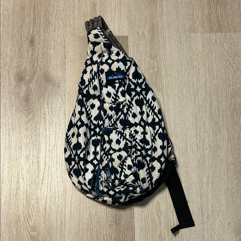 KAVU Original Blot Print Crossbody Rope Sling Backpack Bag